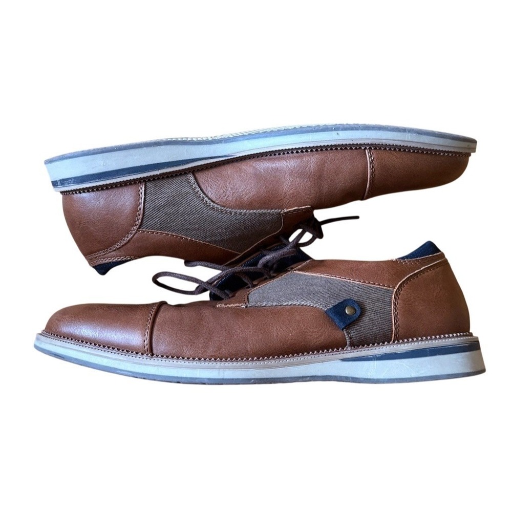 Ashford Hayes Men's Oxford Dress Shoes Brown Cap Toe Lace Up Size 8M comfort - Picture 5 of 9